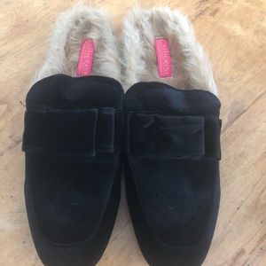 Catherine Malandrino Fur Lined Mules.